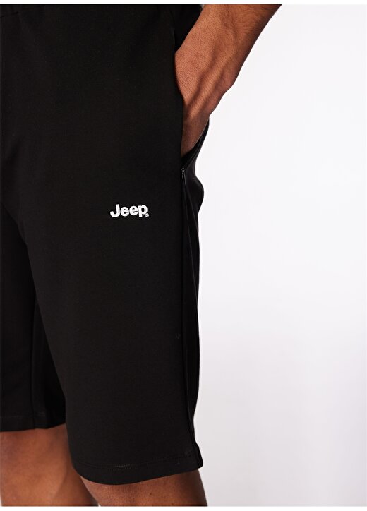 Jeep Siyah Erkek Sweat Şort J4SM-SHT7252 4
