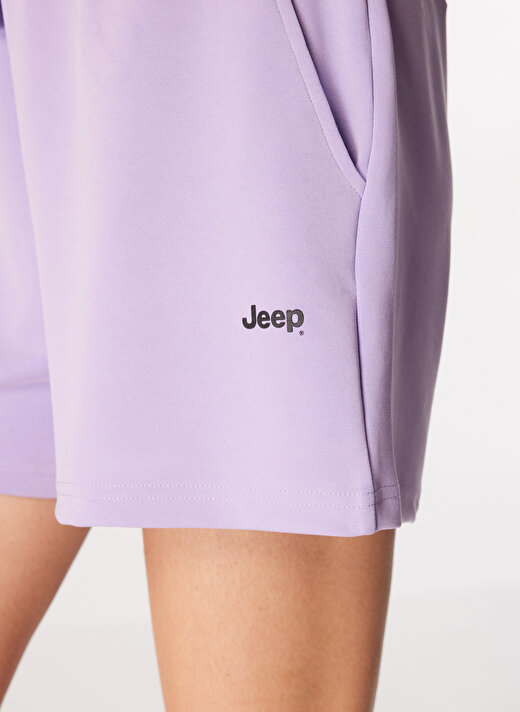 Jeep Lila Kadın Lastikli Sweat Şort J4SL-SHT7017   4