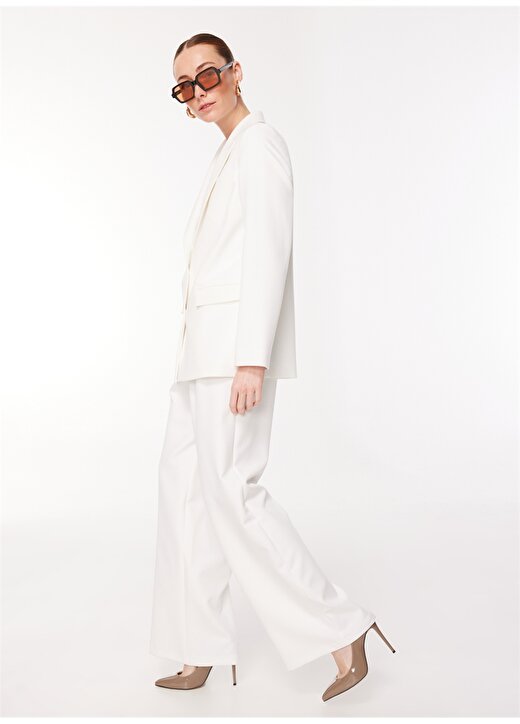 E 4.0 Design Studio X Fabrika Kırık Beyaz Kadın Ceket F3WL-CKT W15 3