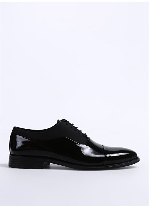 Fabrika Siyah Erkek Deri Klasik Ayakkabı ANUP 1