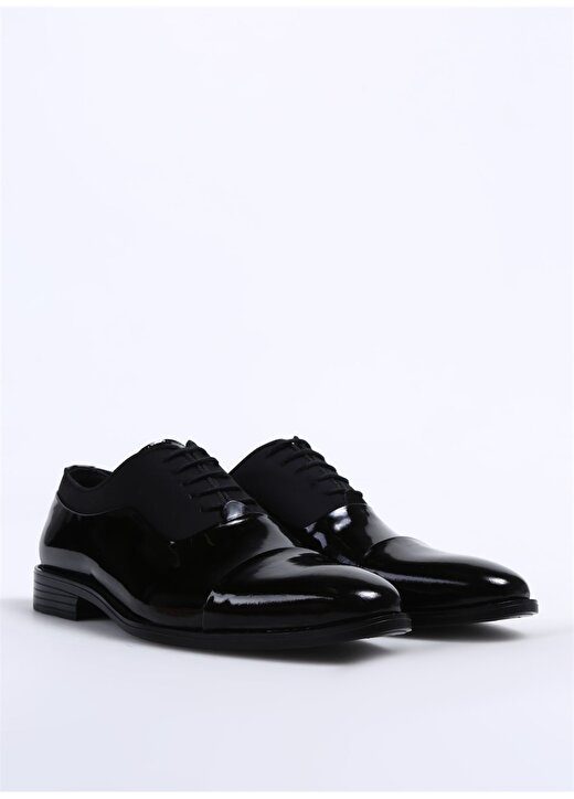 Fabrika Siyah Erkek Deri Klasik Ayakkabı ANUP 2