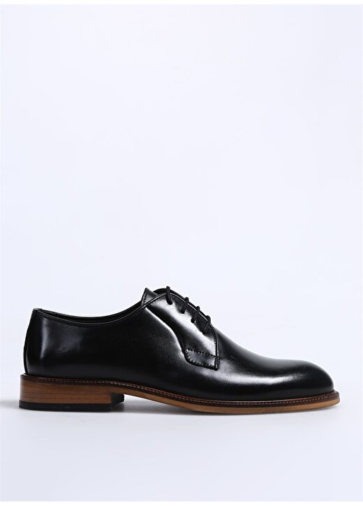 Fabrika Siyah Erkek Deri Klasik Ayakkabı NEBUZ 1
