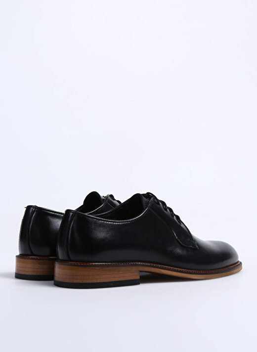 Fabrika Siyah Erkek Deri Klasik Ayakkabı NEBUZ 4
