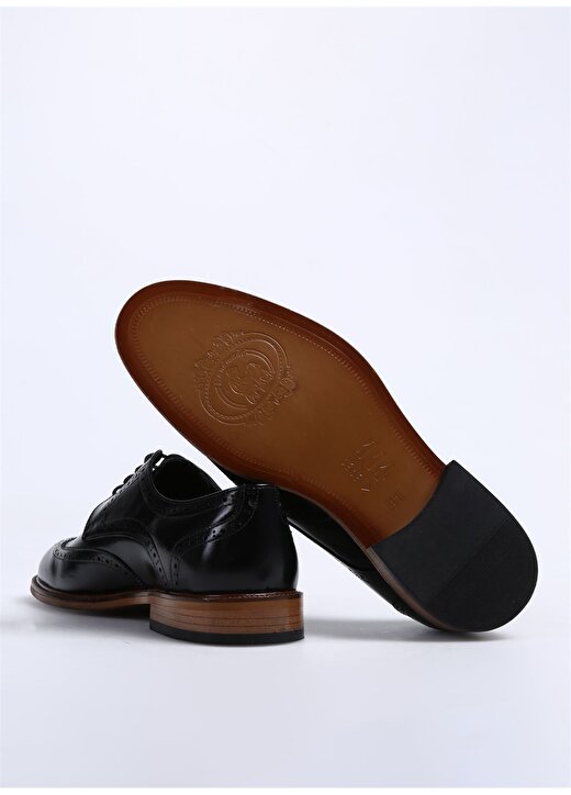 Fabrika Siyah Erkek Deri Klasik Ayakkabı IDIR 4