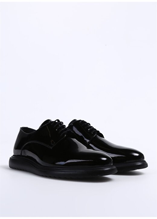 Fabrika Siyah Erkek Deri Klasik Ayakkabı ADELMAR 2