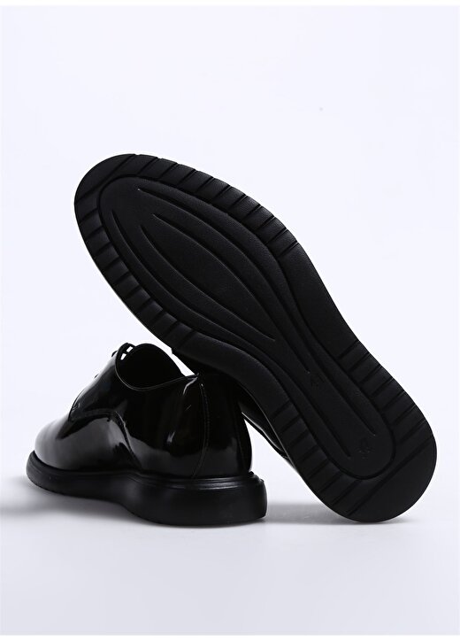Fabrika Siyah Erkek Deri Klasik Ayakkabı ADELMAR 4