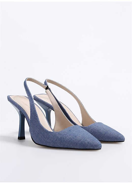 Fabrika Mavi Kadın Topuklu Ayakkabı LINOS DENIM 2