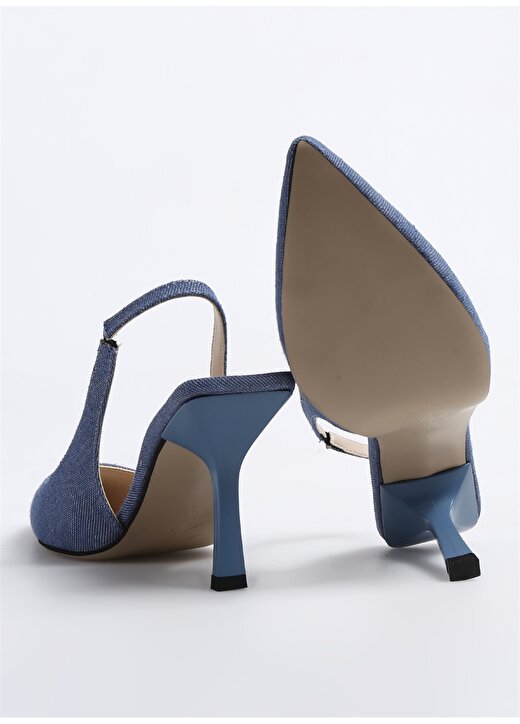 Fabrika Mavi Kadın Topuklu Ayakkabı LINOS DENIM 4