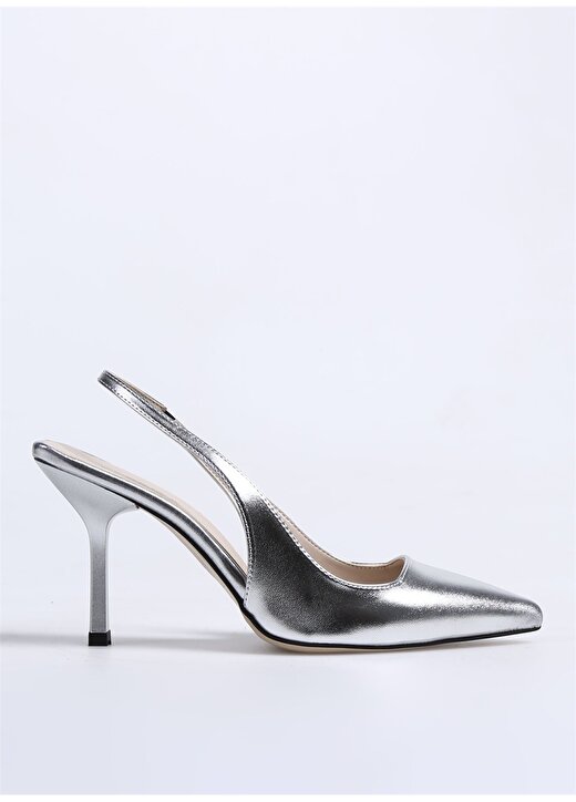 Fabrika Gümüş Kadın Topuklu Ayakkabı LINOS 1