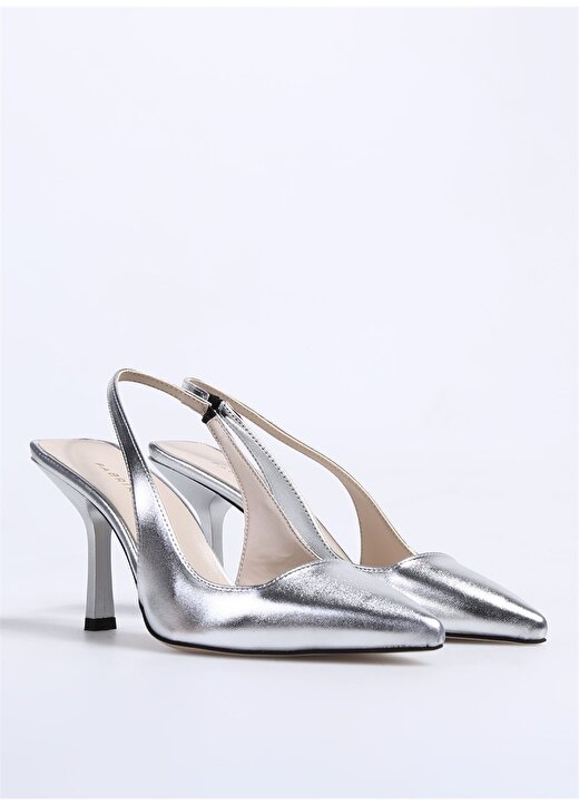 Fabrika Gümüş Kadın Topuklu Ayakkabı LINOS 2