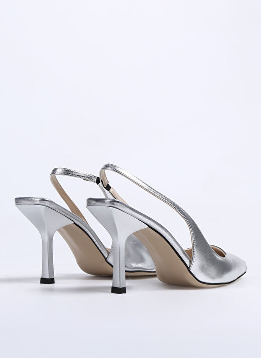 Fabrika Gümüş Kadın Topuklu Ayakkabı LINOS   1