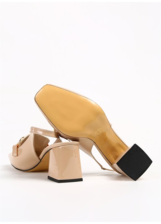 Fabrika Bej Kadın Topuklu Ayakkabı AYLEN 4