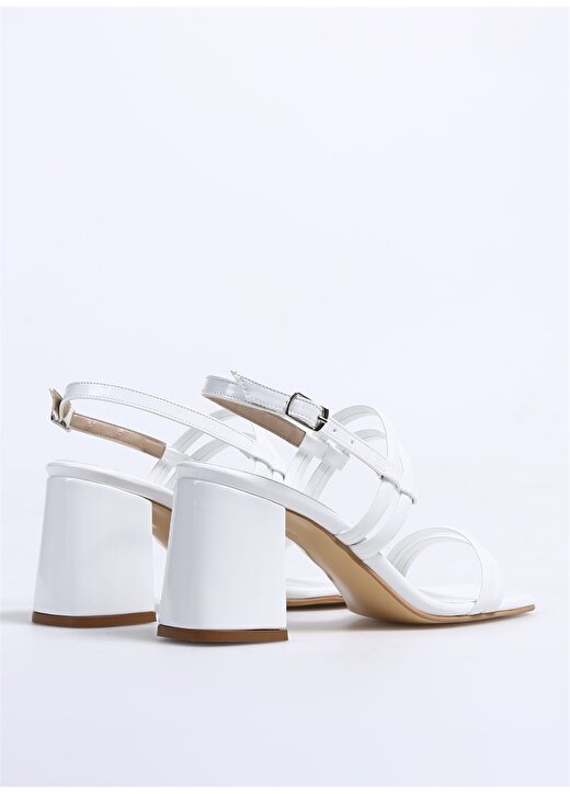 Fabrika Beyaz Kadın Topuklu Ayakkabı LUMIR 3