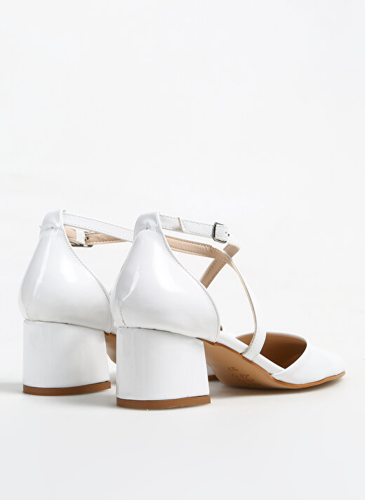 Fabrika Beyaz Kadın Topuklu Ayakkabı AGIL  4