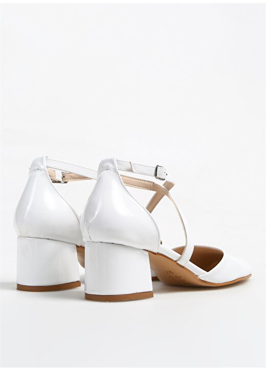 Fabrika Beyaz Kadın Topuklu Ayakkabı AGIL 3