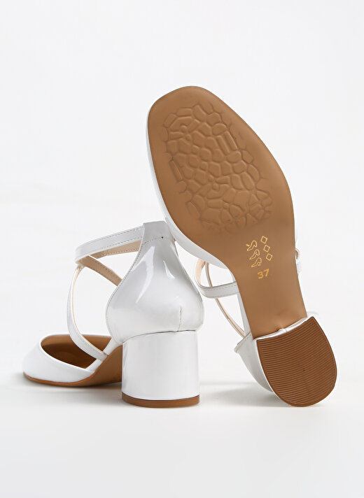Fabrika Beyaz Kadın Topuklu Ayakkabı AGIL  3