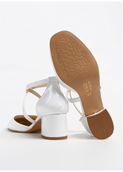Fabrika Beyaz Kadın Topuklu Ayakkabı AGIL 4