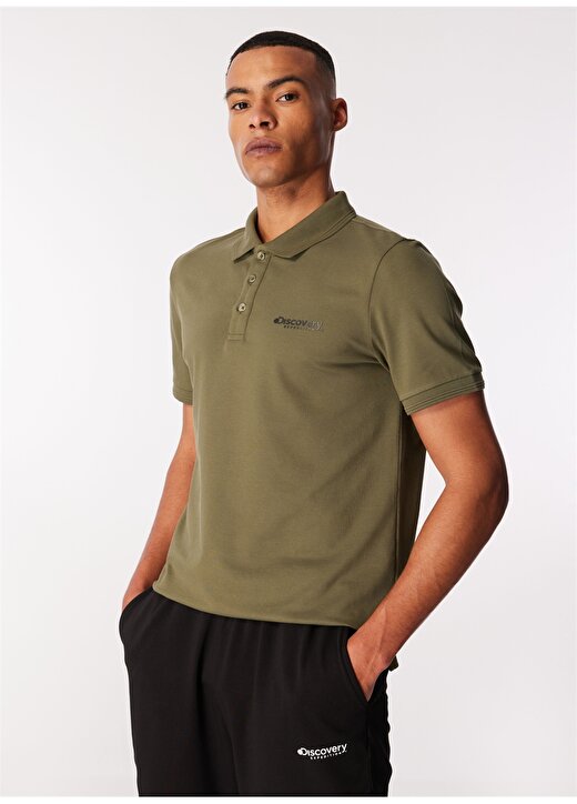 Discovery Expedition Haki Erkek Relaxed Fit Polo T-Shirt D4SM-TST3248 3