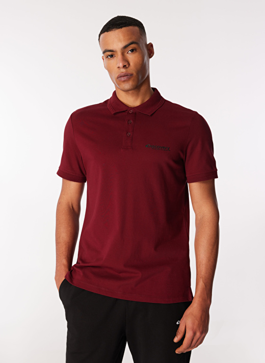Discovery Expedition Bordo Erkek Relaxed Fit Polo T-Shirt D4SM-TST3248  1