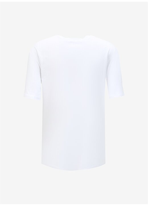 Just Cavalli Bisiklet Yaka Açık Beyaz Erkek T-Shirt 75OAH6R2 2