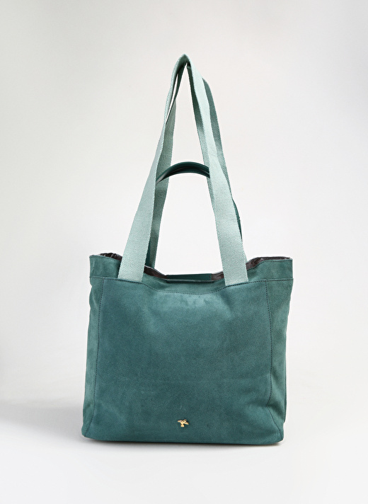 Fabrika Mint Kadın Tote Çanta SUEDE-LARISA   1