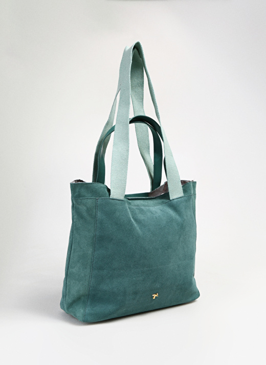 Fabrika Mint Kadın Tote Çanta SUEDE-LARISA   2