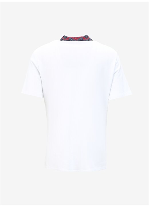 Just Cavalli Beyaz Erkek Polo T-Shirt 75OAGT02 2