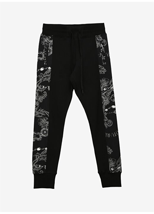 Versace Jeans Couture Lastikli Bel Lastikli Paça Siyah Erkek Chino Pantolon 75GAA3C0FS102899 1