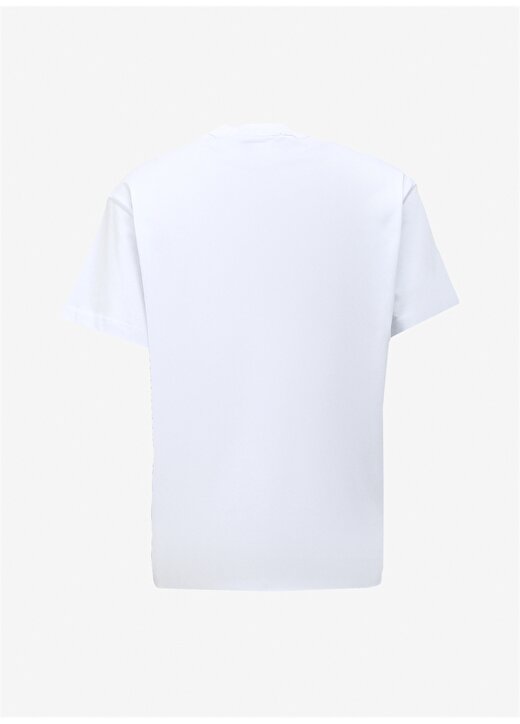 Versace Jeans Couture Bisiklet Yaka Beyaz Erkek T-Shirt 75GAHG01CJ00G003 2
