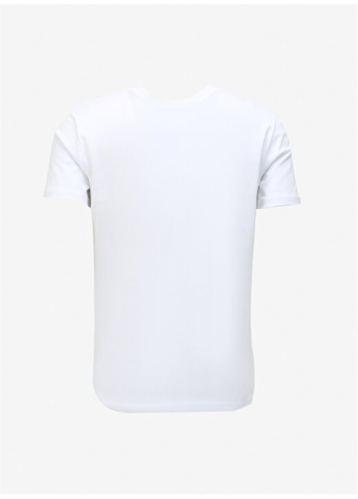 Versace Jeans Couture Bisiklet Yaka Beyaz Erkek T-Shirt 75GAHT12CJ00TS03 2