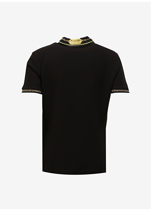 Versace Jeans Couture Siyah Erkek Polo T-Shirt 75GAGT01CJ01TG89 2