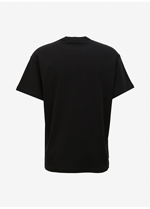 Versace Jeans Couture Bisiklet Yaka Siyah Erkek T-Shirt 75GAHG05CJ01G899 2