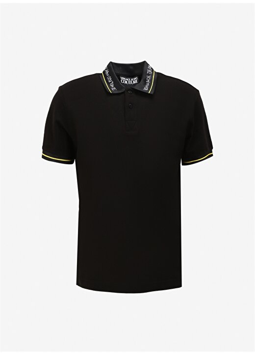 Versace Jeans Couture Siyah Erkek Polo T-Shirt 75GAGT13CJ01T899 1