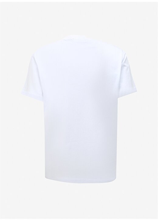 Versace Jeans Couture Bisiklet Yaka Beyaz Erkek T-Shirt 75GAHG07CJ00G003 2