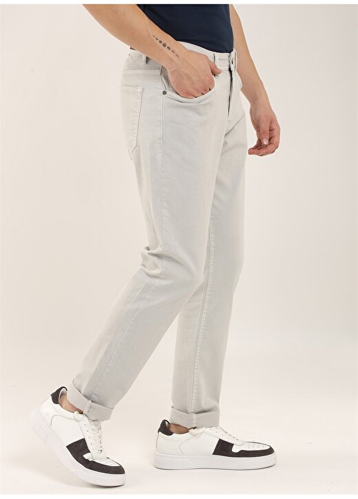 Dufy Standart Bel Normal Paça Slim Fit Taş Erkek Pantolon DU1234163003 2