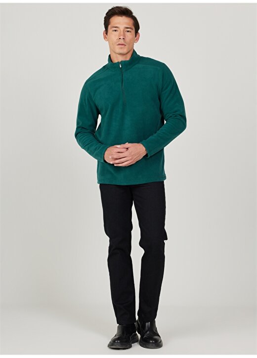 Altınyıldız Classics Yeşil Erkek Polar Sweatshirt 4A5221100016 2