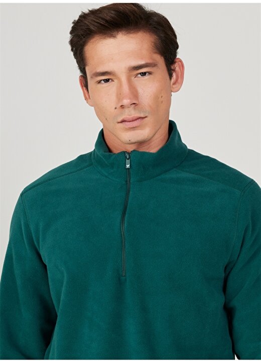 Altınyıldız Classics Yeşil Erkek Polar Sweatshirt 4A5221100016 3