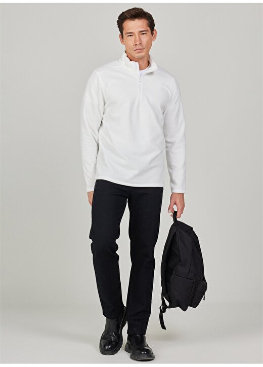 Altınyıldız Classics Beyaz Erkek Polar Sweatshirt 4A5221100016 2