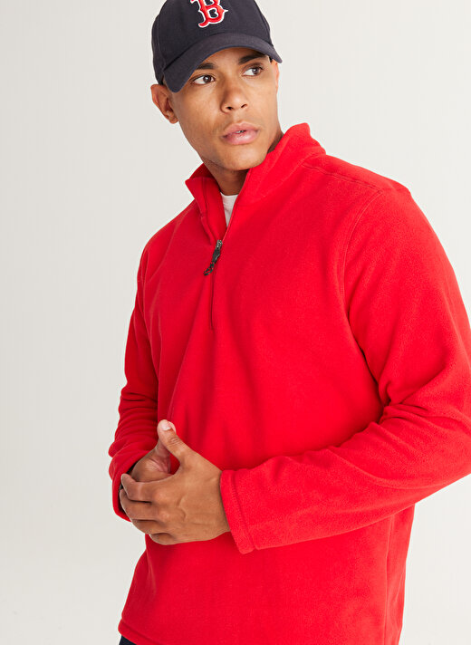 Altınyıldız Classics Kırmızı Erkek Polar Sweatshirt 4A5221100016 2