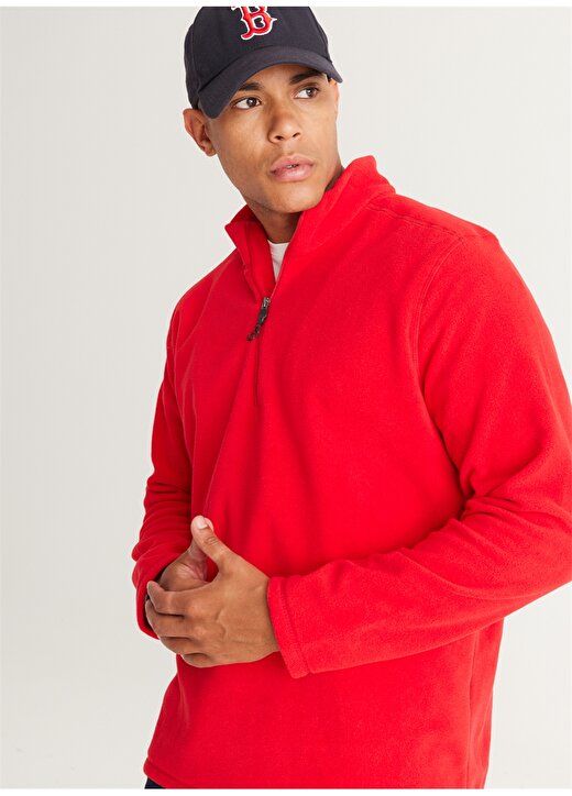 Altınyıldız Classics Kırmızı Erkek Polar Sweatshirt 4A5221100016 2