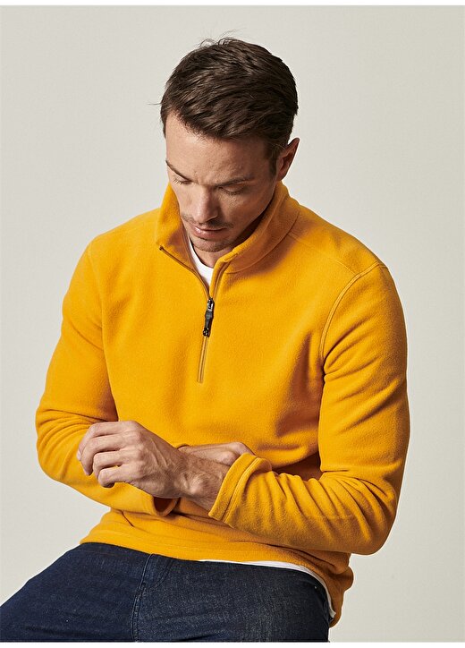 Altınyıldız Classics Sarı Erkek Polar Sweatshirt 4A5221100016 2