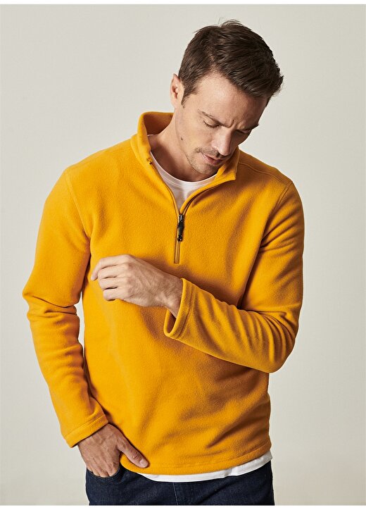 Altınyıldız Classics Sarı Erkek Polar Sweatshirt 4A5221100016 3