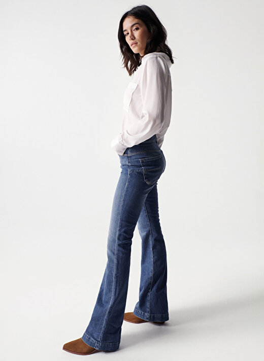  Mavi Kadın Yüksek Bel Flare Denim Pantolon FAITH PUSH IN FLARE JEANS 21004234 3