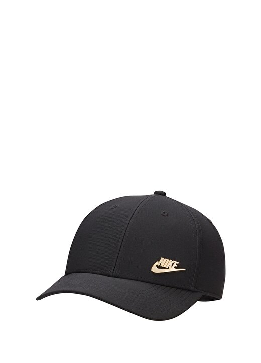 Nike Siyah - Altın Unisex Şapka FB5371-011-U NK DF CLUB CAP S CB MT 1
