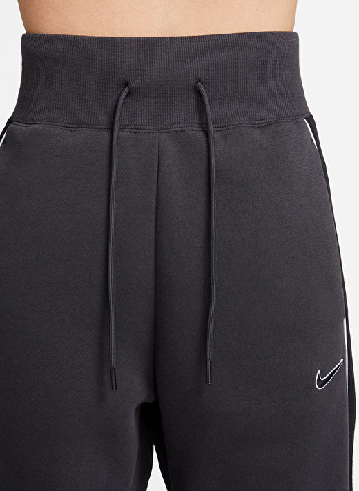 Nike Siyah - Antrasit Kadın Uzun Eşofman Altı FV4972-060-W NSW FLC PHX  PANT OH S   4