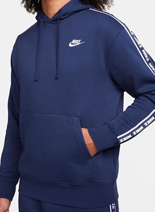 Nike Lacivert Erkek Kapüşon Yaka Uzun Eşofman Takımı FB7296-410-M NK CLUB FLC GX HD TRK  4