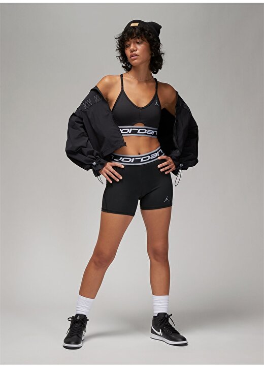 Nike Siyah Kadın Sporcu Sütyeni FB4095-010-W J SPT LOGO BRA 1