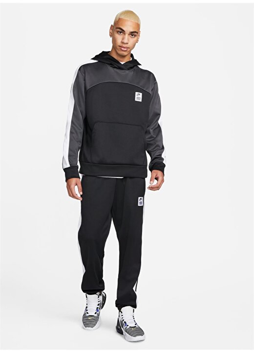 Nike Siyah Erkek Kapüşon Yaka Parçalı Sweatshirt DQ5836-010-M NK TF STRTFV PO HOODIE 4