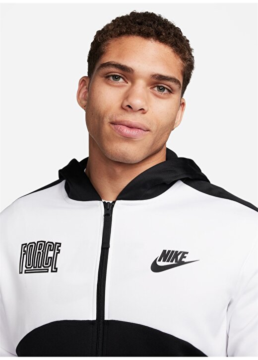 Nike Siyah Erkek Kapüşon Yaka Parçalı Zip Ceket FB6960-010-M NK TF STRTFV FZ HOODIE 3