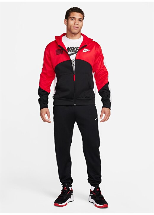 Nike Kırmızı Erkek Kapüşon Yaka Parçalı Zip Ceket FB6960-657-M NK TF STRTFV FZ HOODIE 1